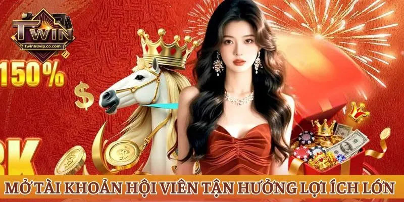 Mở tài khoản hội viên tận hưởng lợi ích lớn